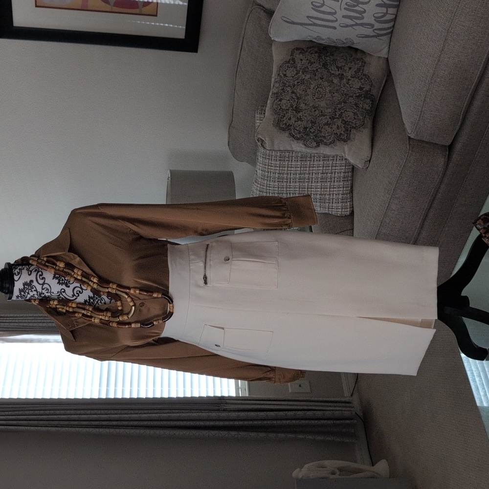 Cream Skirt